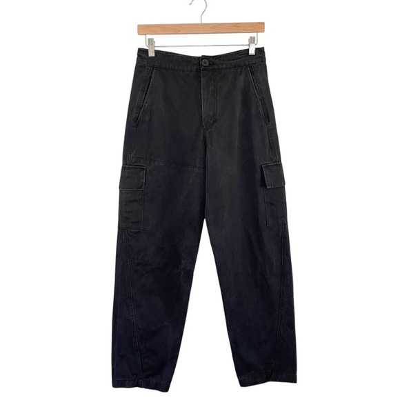 Ciao Lucia Charlie Pant High Rise Straight Leg Cargo Trouser Black Small Flawed - Picture 1 of 15